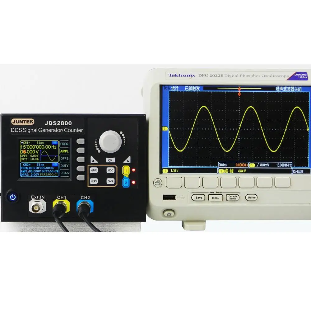 Litake JDS2800-15M 15 МГц генератор сигналов цифровой контроль двухканальный DDS генератор сигналов импульсный источник сигнала Скидка 40