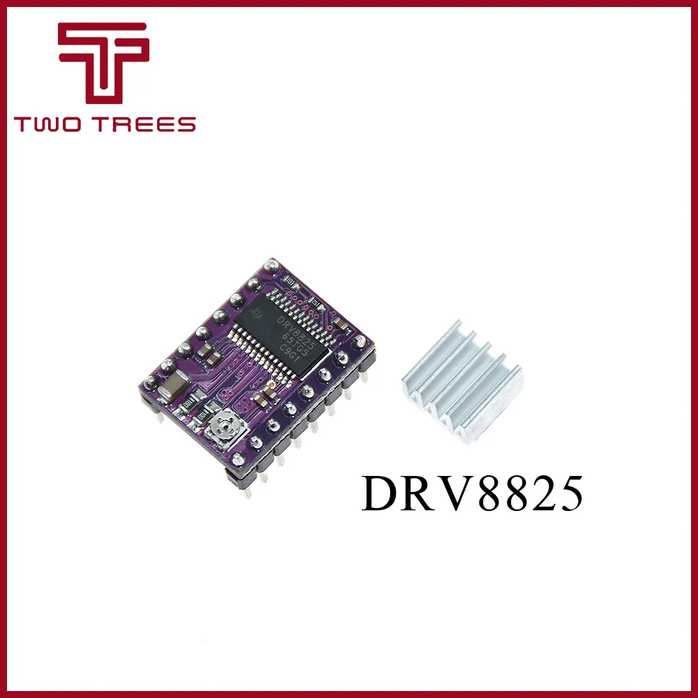 50 шт./лот StepStick DRV8825 Драйвер шагового двигателя постоянного тока с радиатором Перевозчик Reprap 4-слойные PCB пандусы заменить A4988 драйвер