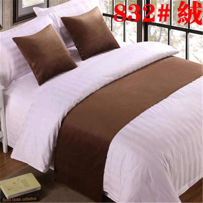 color16 Cilected однотонные Цвет защитное покрывало мягкий бархат кроватные бегунки пледы дома, отеля, Спальня бегунов Кровать хвост полотенце, постельное белье Декор - Цвет: color16