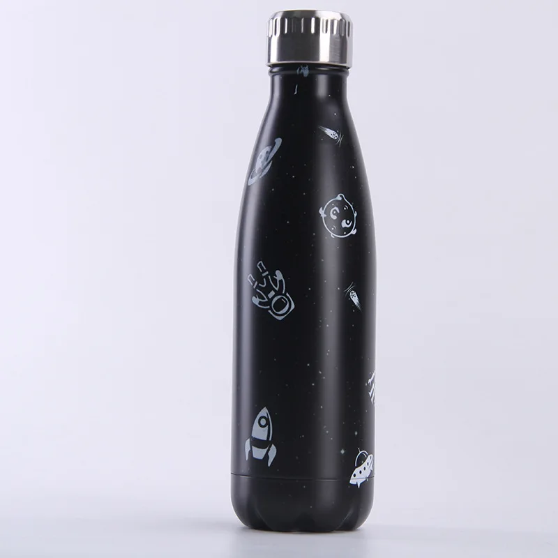Креативная Изолированная бутылка для воды с двойными стенками, термос из нержавеющей стали, бутылка для сохранения холода, шейкер для тренажерного зала, кофейная чашка