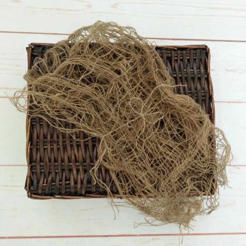 Newborn Photography Props Chunky Burlap Layer Net Hessian Jute Backdrop Blanket Mat Baby Blanket For Photo Shoot Accessories 5