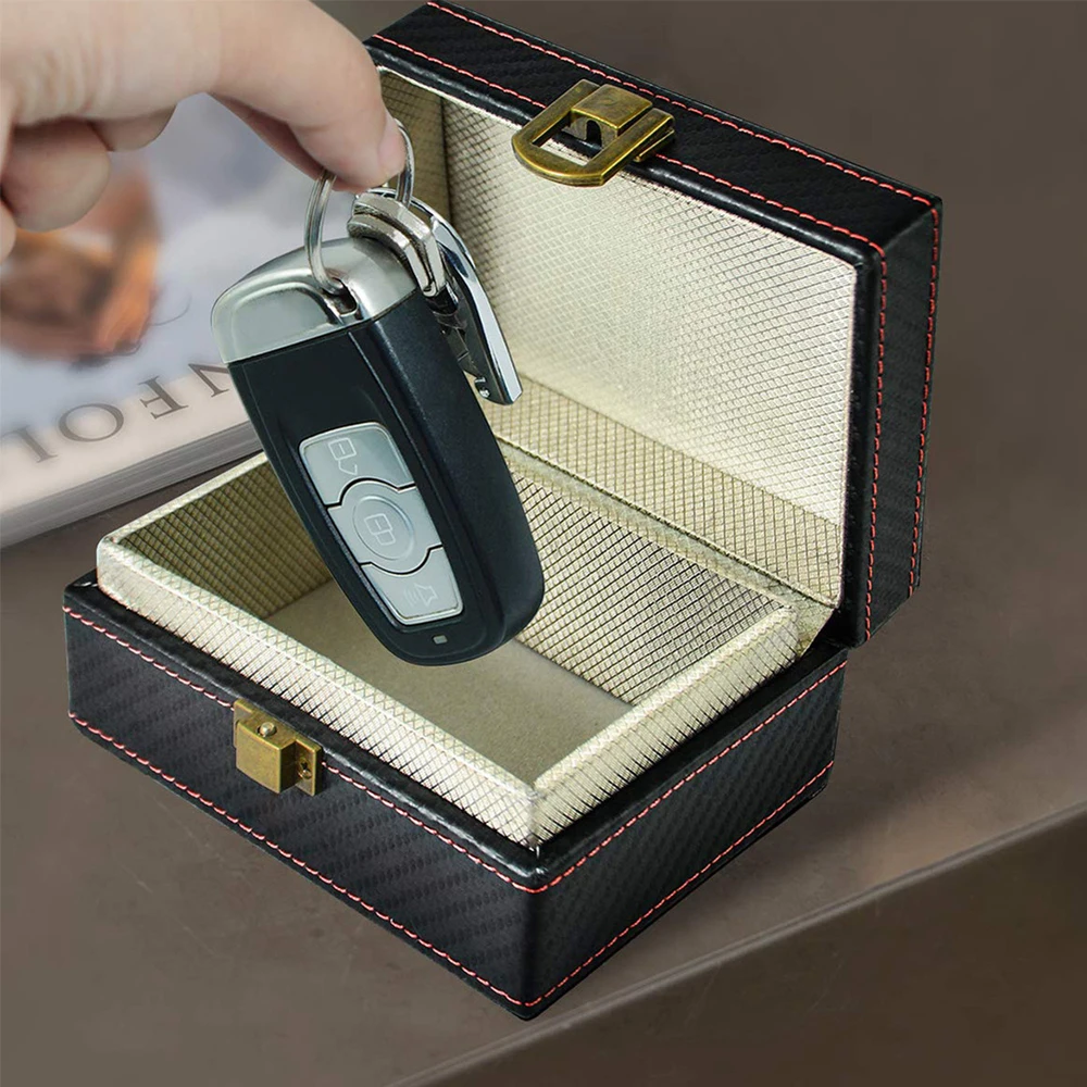 Защита от кражи Faraday коробка для автомобиля без ключа блокировщик сигнала безопасности RFID Faraday Брелок протектор предотвращает ваш брелок от сканера