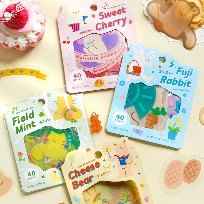 20sets Kawaii 편지지 스티커 귀여운 시리즈의 가방을 저장 DIY Craft Scrapbooking 앨범 정크 저널 Happy Planner Diary
