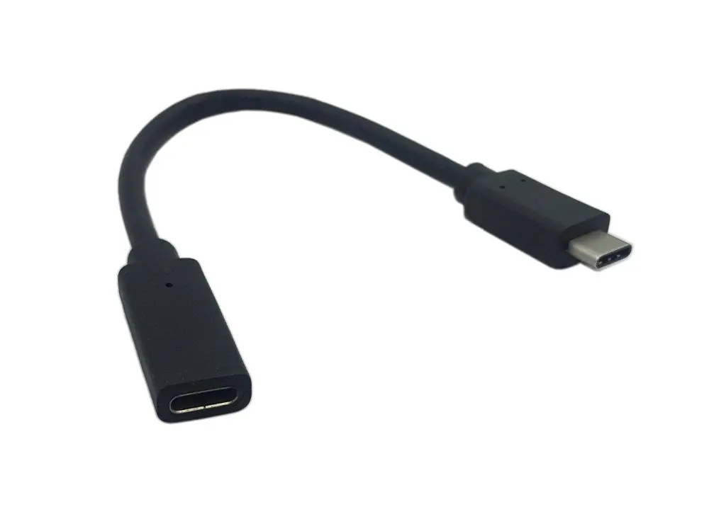 2 шт./лот USB 3,1 type C штекер USB 3,1 type C Женский удлинитель для передачи данных 20 см