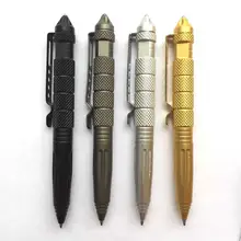 Stylo tactique multifonction d'auto défense, brise verre en alliage d'aluminium, EDC outil de survie en plein air, stylo à bille d'écriture