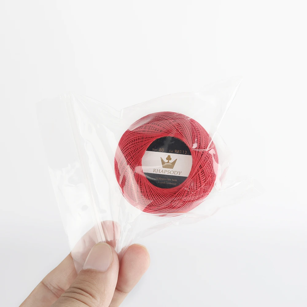 Knitting Supplies Rhapsody Premium Pearl Cotton Thread Size 80 184Yds 10 Grams Each Ball For Knitting Crochet Tatting