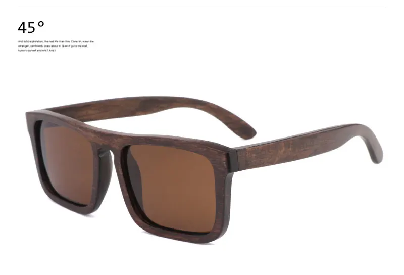 Ретро модные бамбуковые деревянные поляризованные солнцезащитные очки для вождения квадратный Стиль Солнцезащитные очки мужские очки UV400 женские мужские брендовые дизайнерские