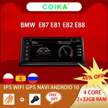 Android 10 sistema GPS para coche Navi receptor para BMW E87 E82 E81 E88 2005-2012 WIFI Google 2 + 32GB de RAM BT IPS pantalla Radio Estéreo