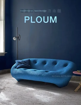 

Living room of cloth art sofa is contracted and modern small family is extremely simple latex sofa combination furniture