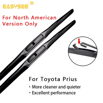 

Windscreen windshield wiper Blades for Toyota Prius Fit hook / push button Arms ( For North American Version Only )