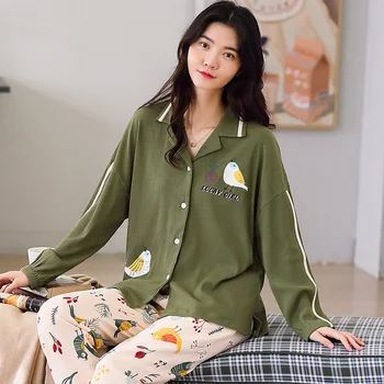 

Women Pajamas Sets Lovely Wear Leisure Clothes Personality Autumn Long Sleeved Women Pajamas for Women Pyjamas Sets Nightwear Pj