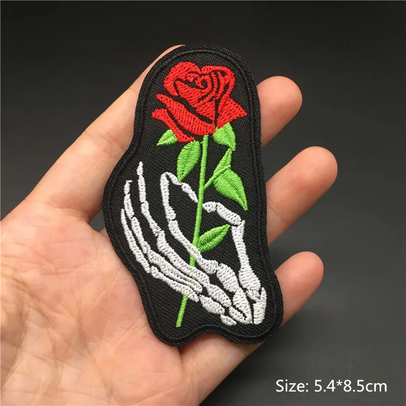 Buy 7 Styles DARK Cool Embroidery Patch Iron On Patches For Stripes Clothes  Fabric Stickers Apparel Accessories Round Badge Online - 360 Digitizing -  Embroidery Designs