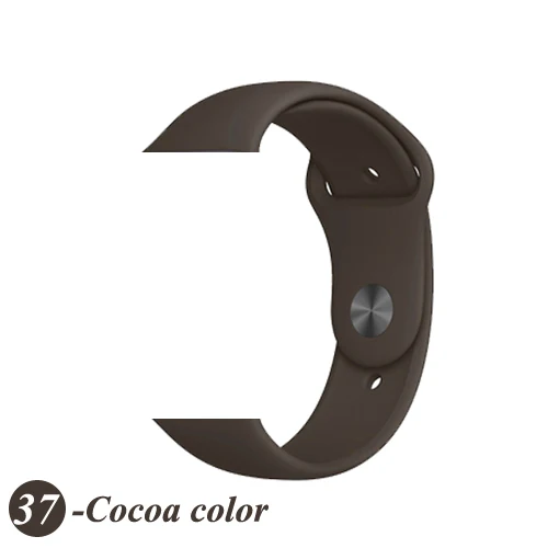 Color37 Ремешок для apple watch pulseira apple watch 4 5 3 band 44 мм/40 мм iwatch band 5 4 42 мм 38 мм correa браслет аксессуары для часов - Цвет ремешка: Color37
