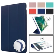 Funda magnética para iPad Mini 4 3 2 1 Funda de cuero PU silicona suave trasera Trifold Stand Sleep Smart Cover para funda de iPad Mini 2 5 2019(China)