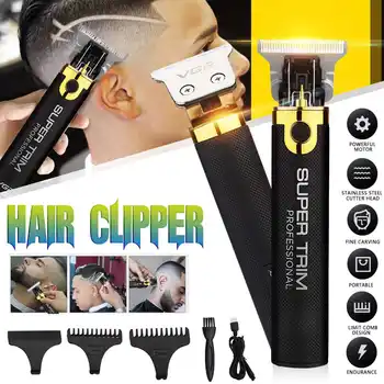 

Portable Cordless Electric Hair Clipper Oil Head Shaver Hair Clipper Carving Cool Style Mini USB Rechargeable Hair Haircut
