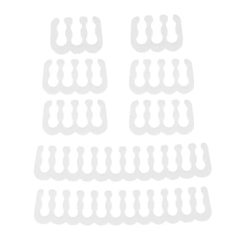 

8PCS/Lot PP Cable Comb Motherboard 6/8/24 Pin PC Power Cables Wiring for 2.5-3.4mm Cable Manager White