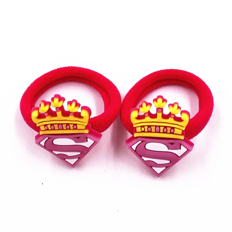 Эластичная резинка для волос девочек 2 шт. безопасные силиконовые аксессуары с