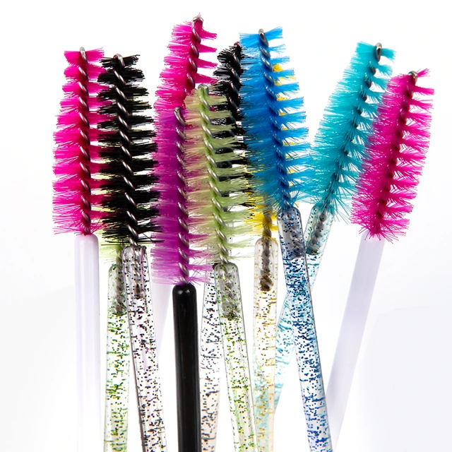 1pcs Eyelash Brush Crystal Mascara Wands Applicator Diamond Eyelashes Disposable  Brushes Makeup Brushes Cosmetics Tools - AliExpress
