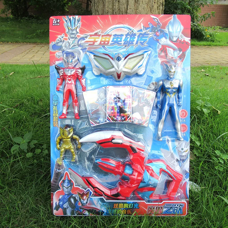

945 Universe Hero Superman Shapeshifting Robot Combination Shining Sound Making Battle Card + Glasses + Monster 899-206