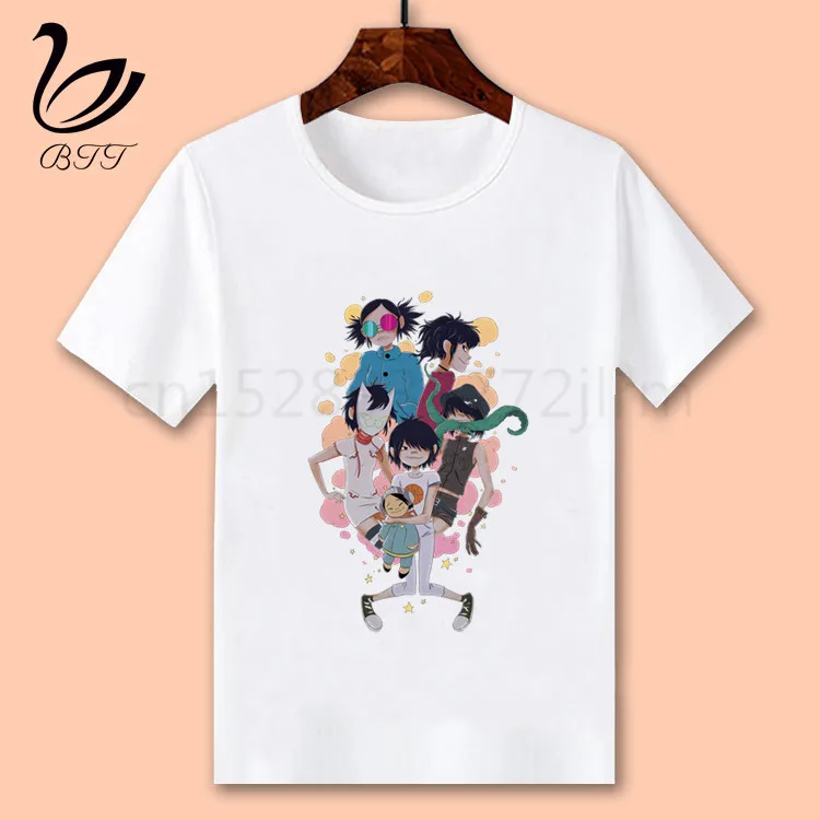 N Gorillaz/футболка для маленьких мальчиков и девочек; детский топ для мальчиков; детская футболка с принтом; Забавные футболки; летняя футболка с короткими рукавами - Цвет: N