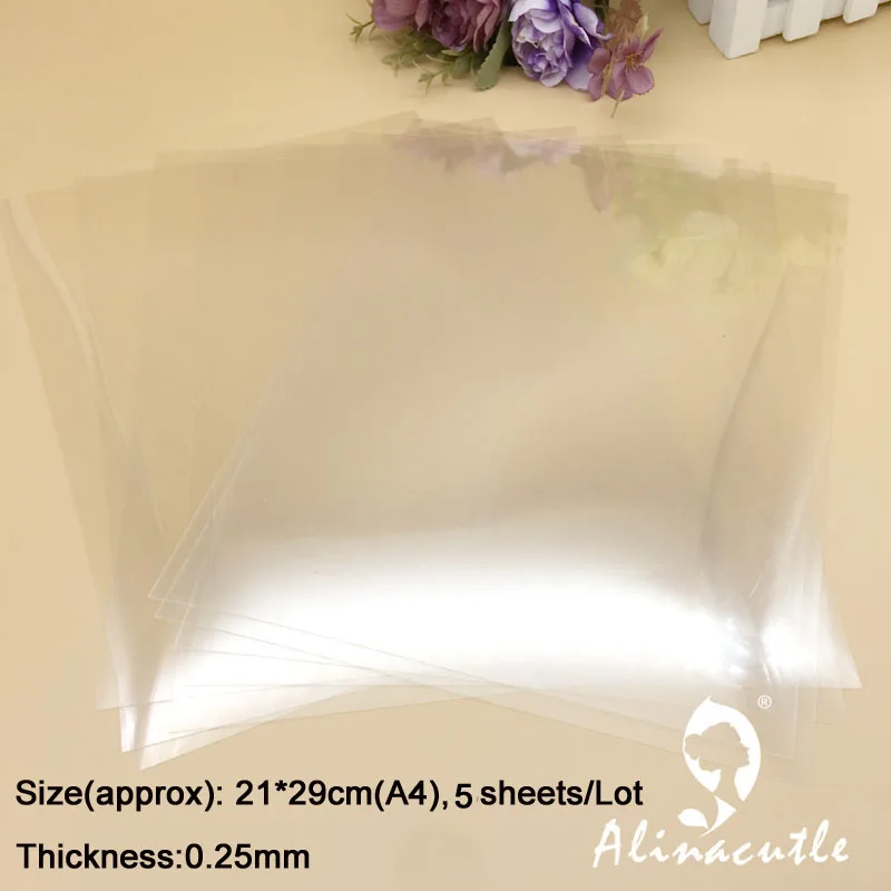 Alinacutle PVC Plastic Sheet for DIY Scrapbooking Handmade shaker Card Album Photo Frame - Image 4