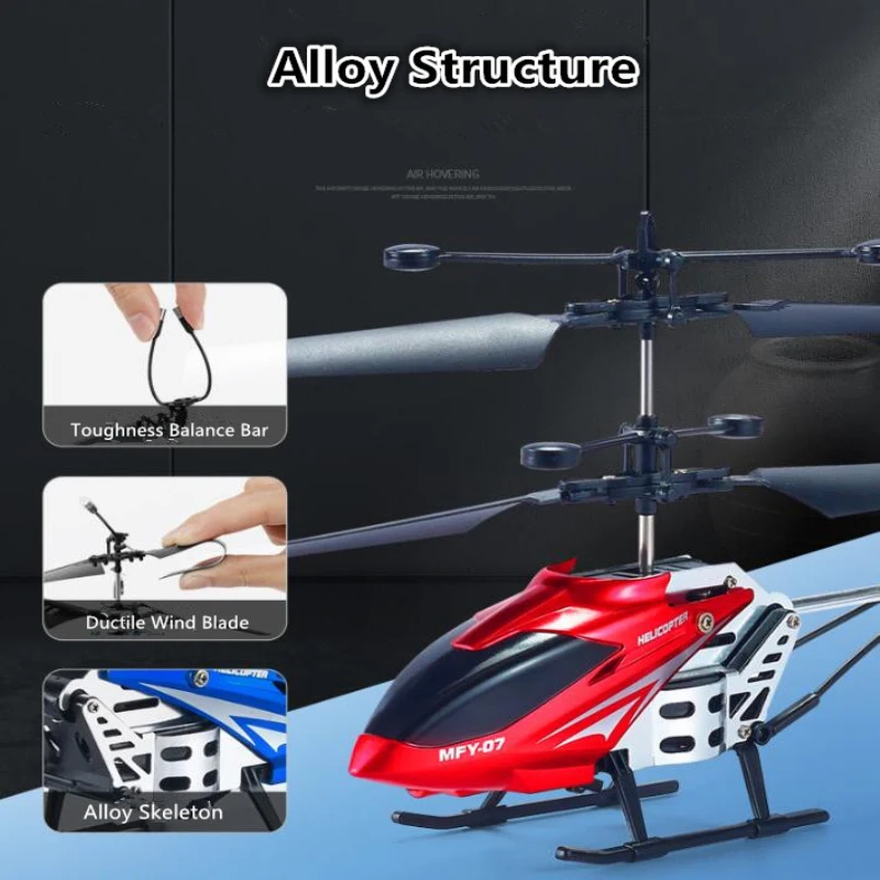 Alloy RC Helicopter 3.5 CH Remote Control Helicopter with LED Light RC aircraft Dual Motor double balance bar Helicopter Kid Toy
