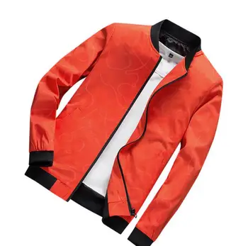 

Hot 2020 Autumn and Winter New Men's Jacket Men's Slim Casual Top Men's Printed Jacket
