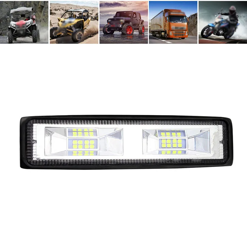 2x6500 K белый 48 Вт 16LED рабочий светильник прожектор для внедорожника для вождения противотуманных фар