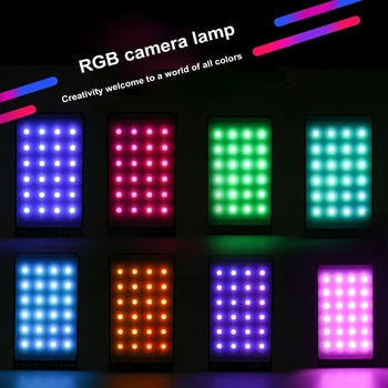 

Mini Zoom Calls Remote Working Studio Universal Photography LED Video Light Adjustable Brightness Conference RGB Color Portable