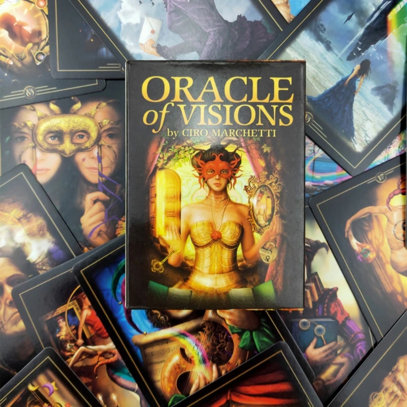 

Brand New and High Quality Oracle of Visions Full English 52 Cards Deck Tarots Family Party Divination Fate Board Game Astrology