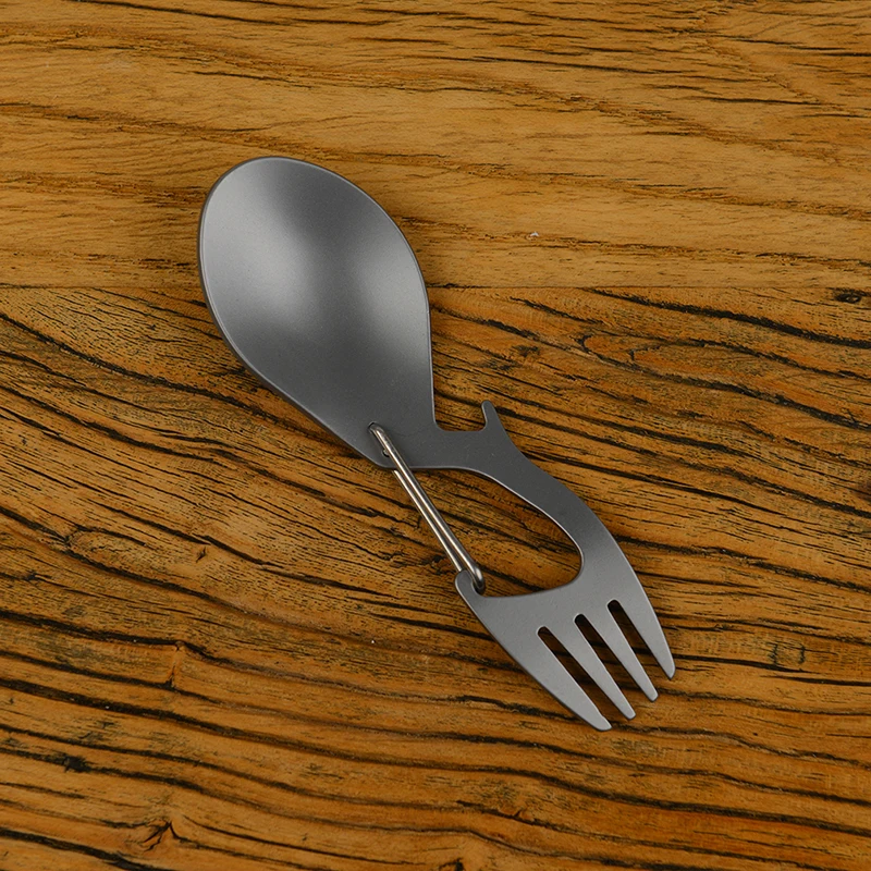 

Multifunctional Titanium Alloy/Stainless Steel Outdoor Camping Tableware Spoon Alloy Practical Portable Travel Essent