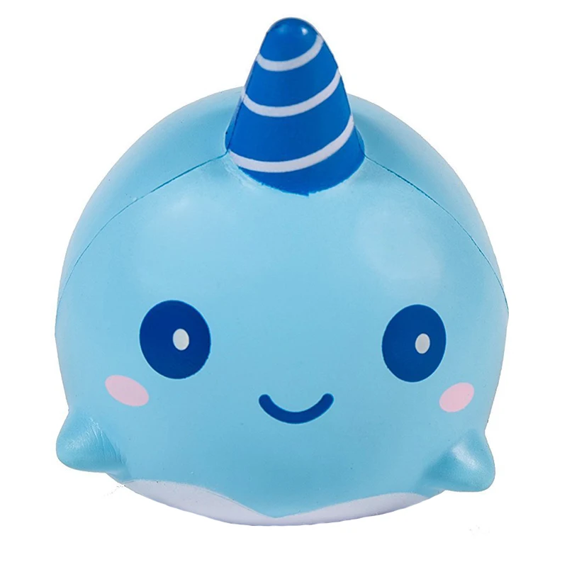 Kawaii Whale Squishy Cartoon Ballchains Soft Fun Toy Slow Rising Collect Gift | Дом и сад