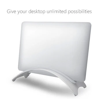 

Desktop Vertical Space Saving Erected Holder Base Accessories Mount Laptop Stand Aluminum Alloy Storage Rack For Macbook Pro Air