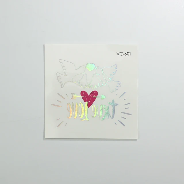 Laser Tattoo Sticker Hand Arm Decoration Rainbow Color Cartoon Letters For Kids Water Transfer Temporary Tattoo Sticker Ra048 Temporary Tattoos Aliexpress