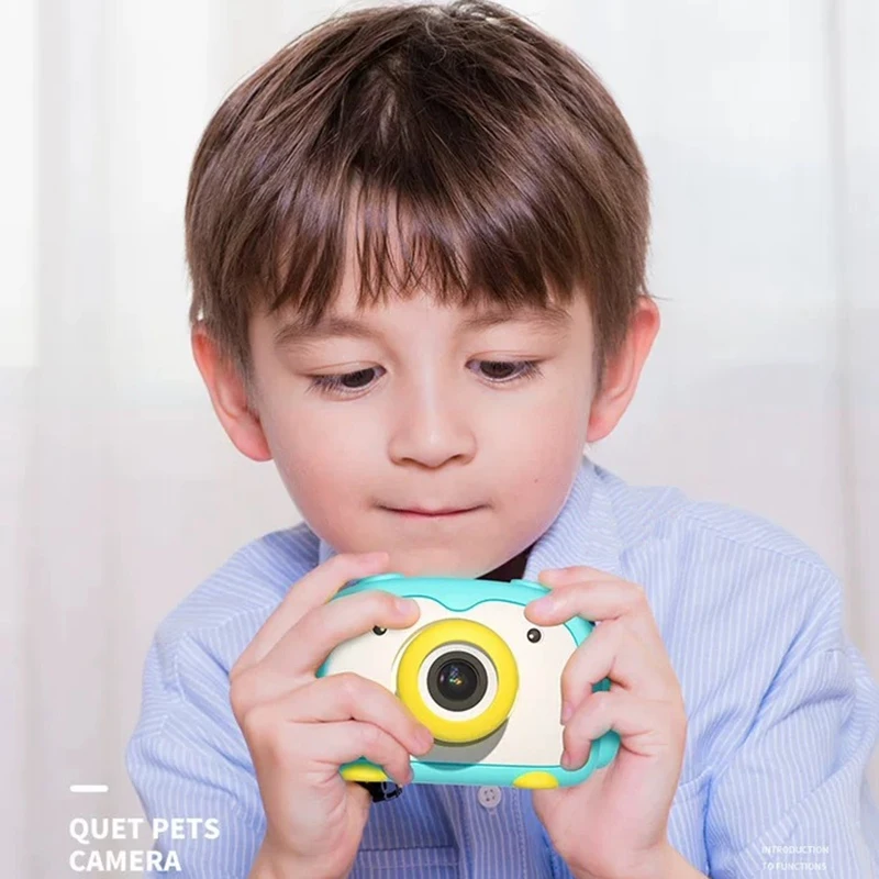 Mini appareil photo numérique dessin animé caméra jouets accessoires de photographie en plein air pour enfants cadeau d'anniversaire Smart enfants caméra