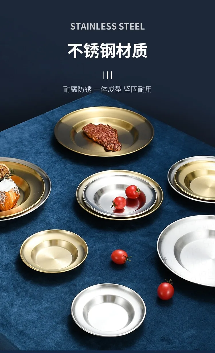 Juliana Style Luxury Golden Plate - 30Cm 13 Juliana Style Luxury Golden Plate - 30Cm