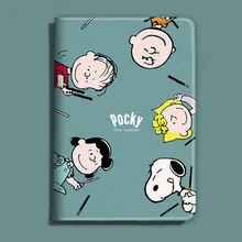 Мультфильм арахис шаблон из искусственной кожи чехол для iPad Air 1/2 iPad Стенд чехол для iPad 234 iPad mini 5 автоматическое Пробуждение/сон