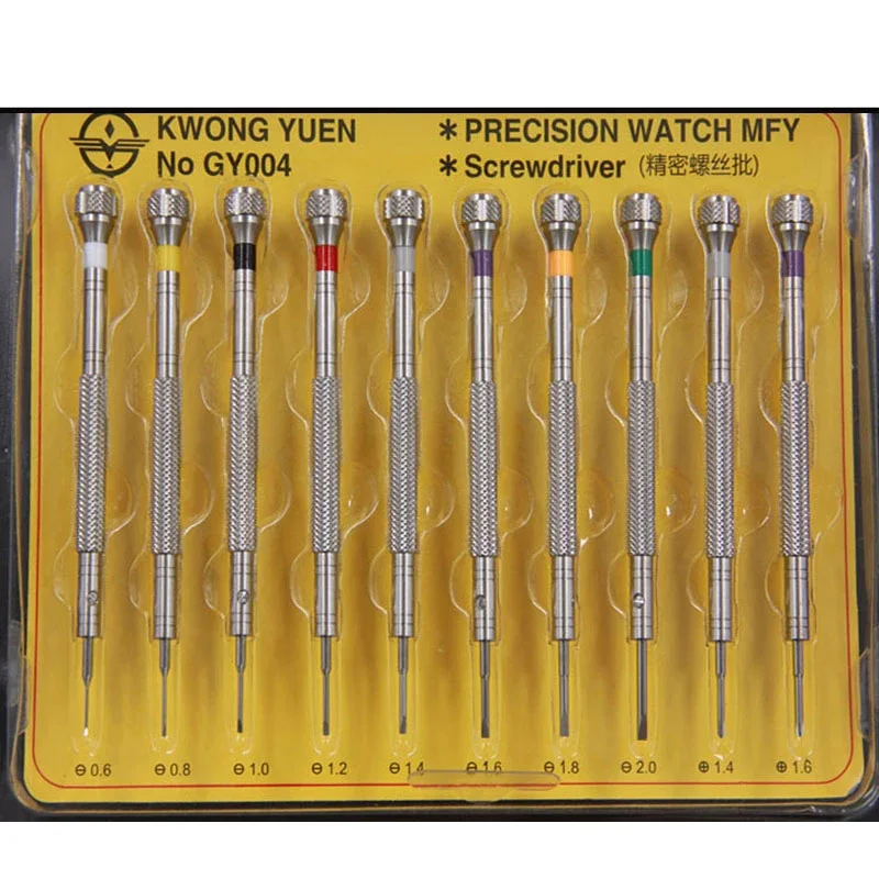 

10 pcs/SET 316# Steel Extreme Hardness Watch Screwdriver Set Precision Screwdrivers Watch Repair Tools Watch Tools