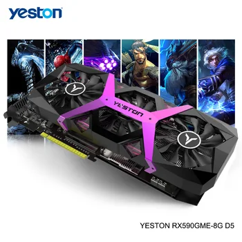 

Yeston Radeon RX 590 GPU 8GB GDDR5 256bit Gaming Desktop computer PC Video Graphics Cards support DP/DVI/HDMI PCI-E X16 3.0