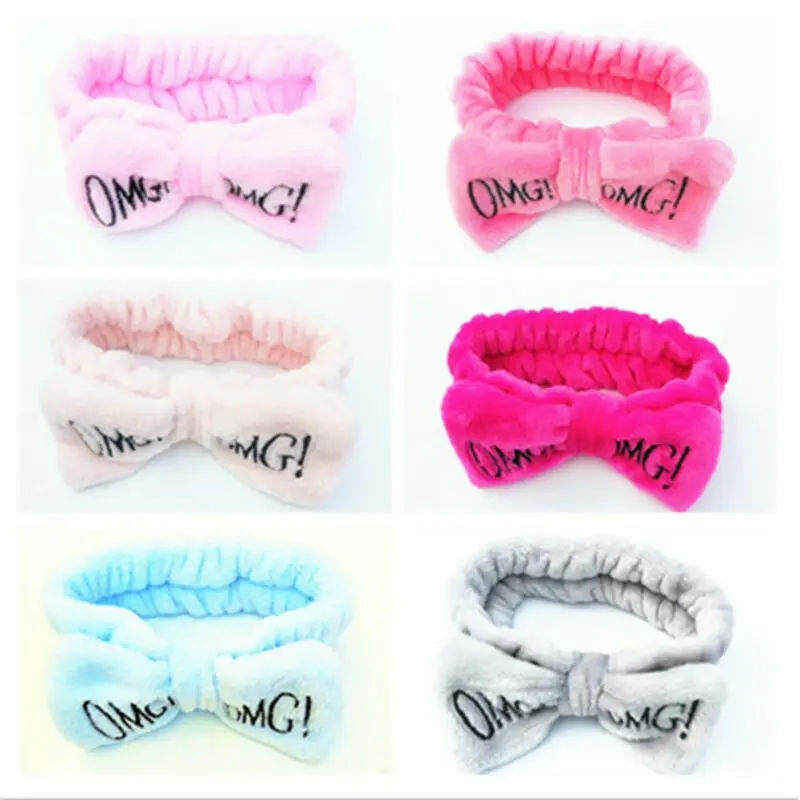 Women Sports Wide Headband Elastic Bow Hair Band Head Shower Wrap Wristband Girls Bath Spa Make Up | Детская одежда и обувь