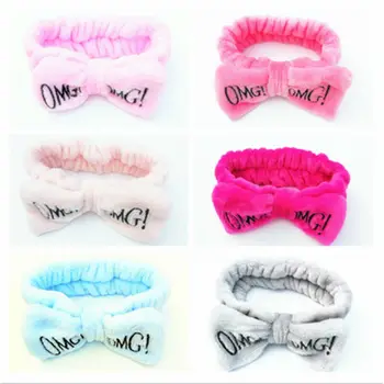 

Women Sports Wide Headband Elastic Bow Hair Band Head Shower Wrap Wristband Girls Bath Spa Make Up