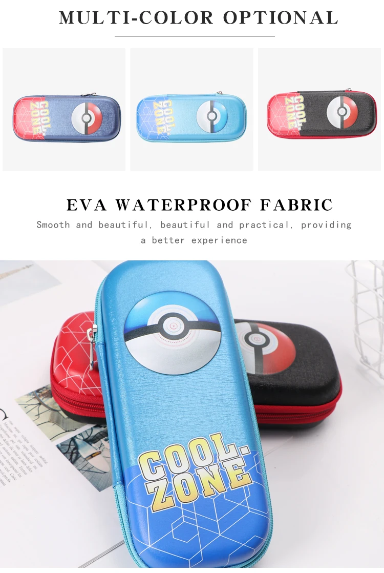 3D Poke ball карандаш застежка для сумки eva студенческие канцелярские товары hardtop школьный детский Карандаш Чехол Девочки Мальчики Дети