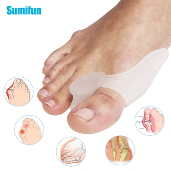

10Pcs Silicone Gel Toe Separator Toes Bunion Guard Foot Hallux Valgus Protector Foot Care Bunion Guard Toe Straightener