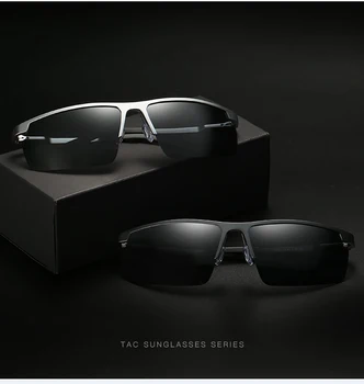 

YUNSIYIXING Brand men sunglasses Anti-Reflective Polarized Sunglasses Outdoors UV400 Mirror Aluminum Magnesium Frame for 2020
