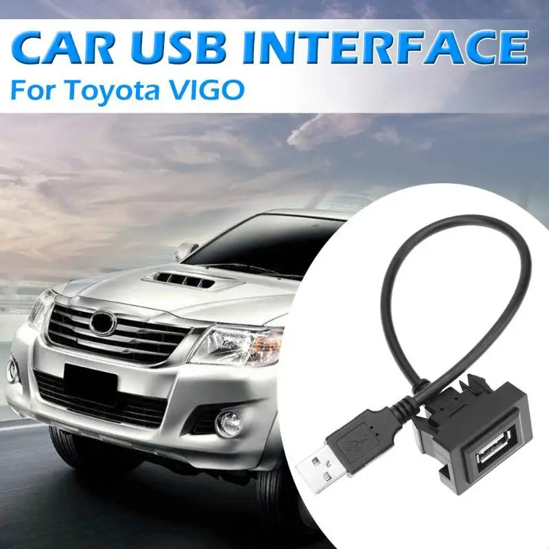 USB Удлинительный кабель тире заподлицо тип А провод «Папа-мама» для Toyota VIGO продуманное производство длительный срок службы