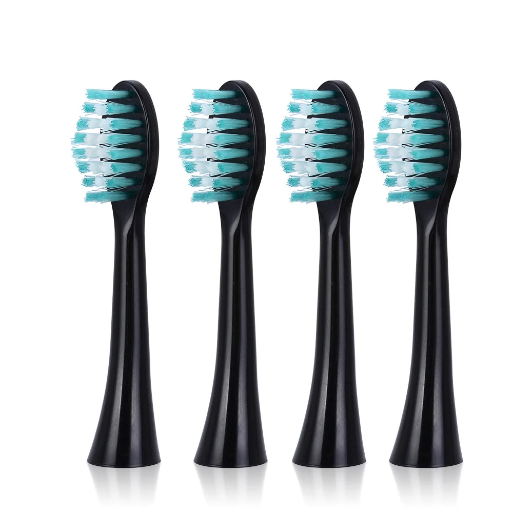 4 replacement heads Умная звуковая электрическая зубная щетка с подзарядкой от USB, 3 режима, таймер, зубные щетки с 2 шт., DuPont сменные насадки для зубных щеток - Цвет: 4 replacement heads