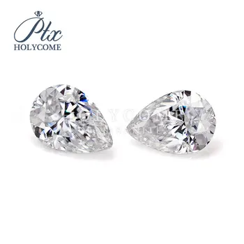 

6X8mm PEAR CUT in stock wholesale high quality D white color VVS stone For jewlery making price per carat accept customized