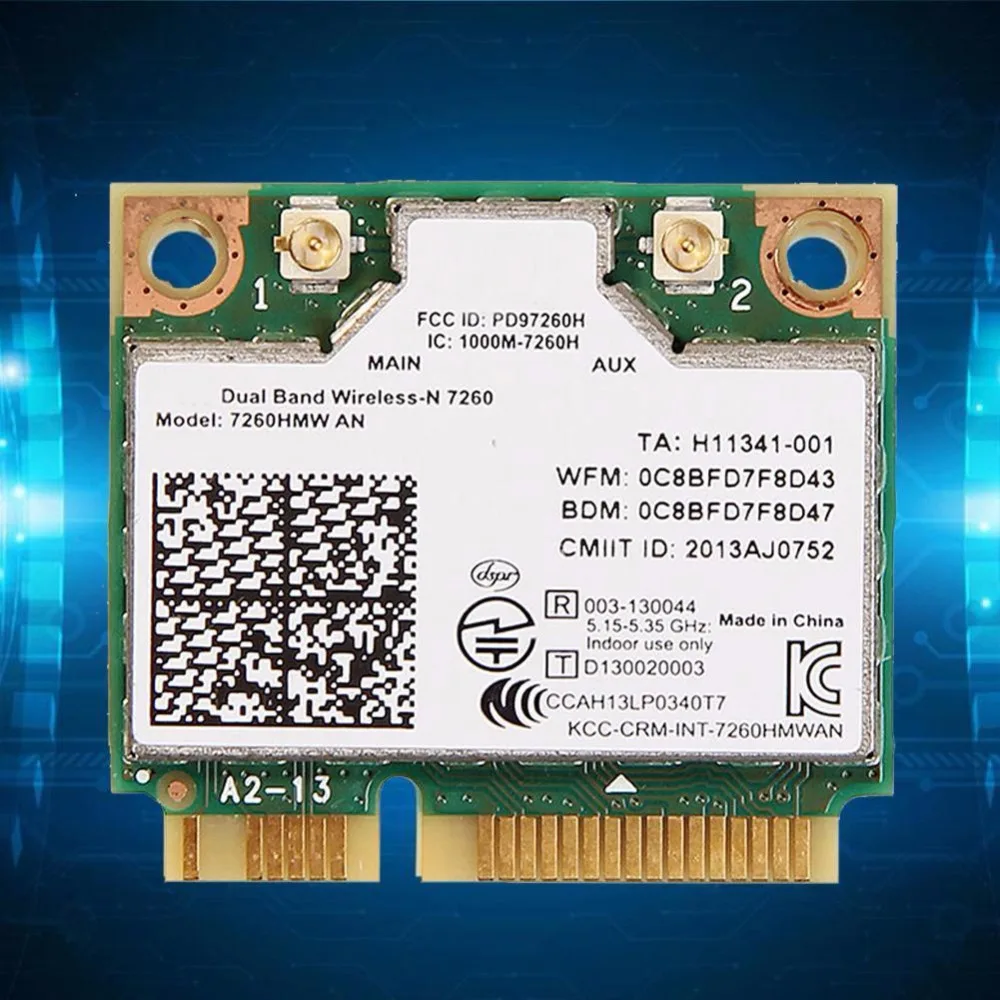 Ноутбук Встроенная беспроводная сетевая карта для Intel 7260HMW 7260AN 300M Двухдиапазонная 5G беспроводная сетевая карта 4,0 Bluetooth