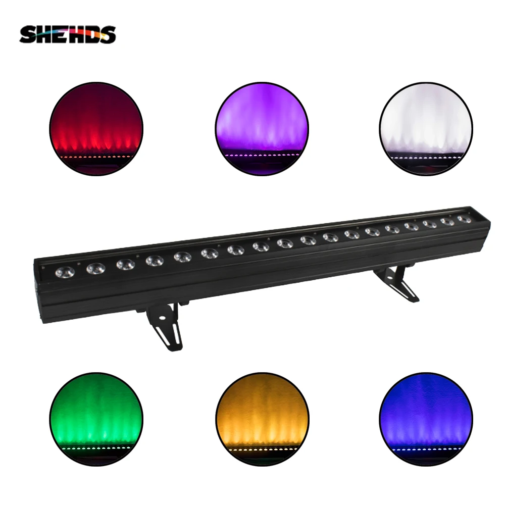 Комнатный светодиодный светильник SHEHDS 18x18 Вт RGBWA мкА настенный с контроллером DMX