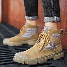 Зимние мужские ботинки; высокие кроссовки с эластичным ремешком; дышащие кроссовки; тактические ботинки; botas tacticas hombre